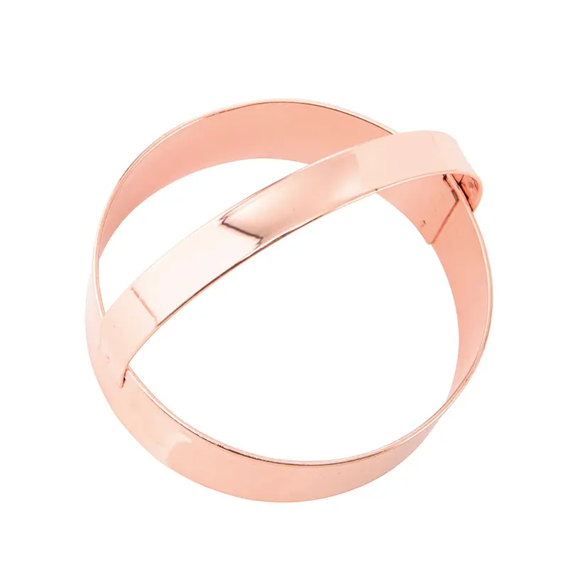 Smooth-Rim Copper Round Cookie Cutter – Versatile Baking Tool 1