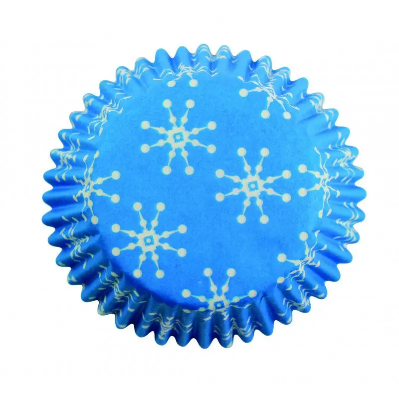 Snowflake-Themed Cupcake Liners – 60-Count Festive Holiday Baking Set 1