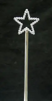 Sparkling Star-Shaped Wand Cake Topper 1