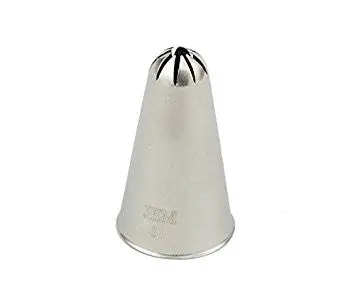 Stainless Steel Closed Star Piping Tip #31 For Royal Icing Borders 1