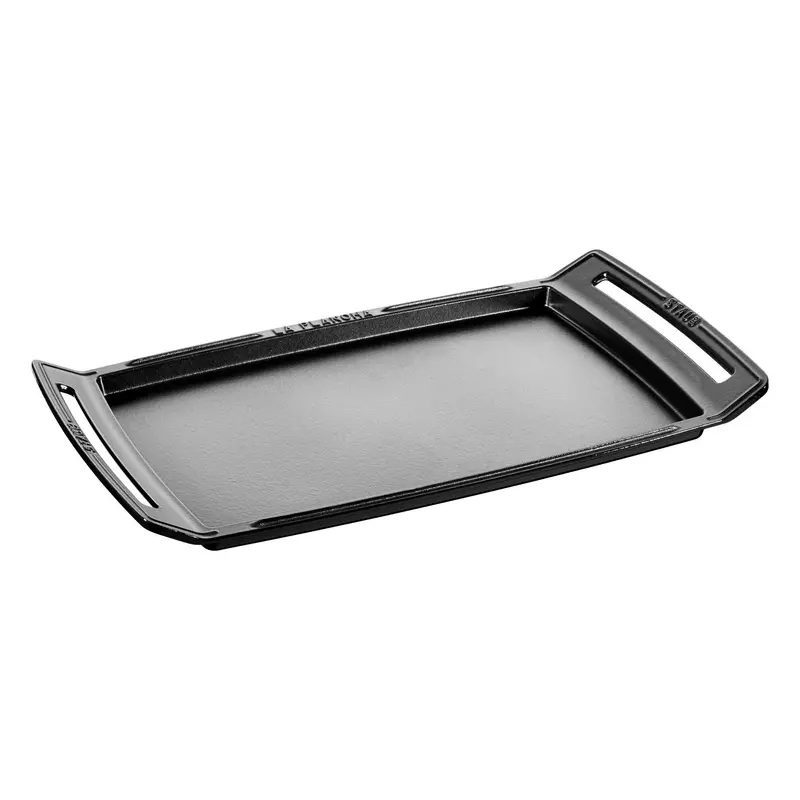 Staub Black Enameled Cast Iron Plancha Grill – 38 X 25 Cm 1