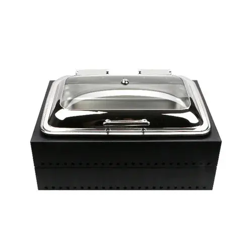 Strata Chafing Dish Kit – 8 Qt Capacity, 23.25" × 16.5" Stainless Setup 1