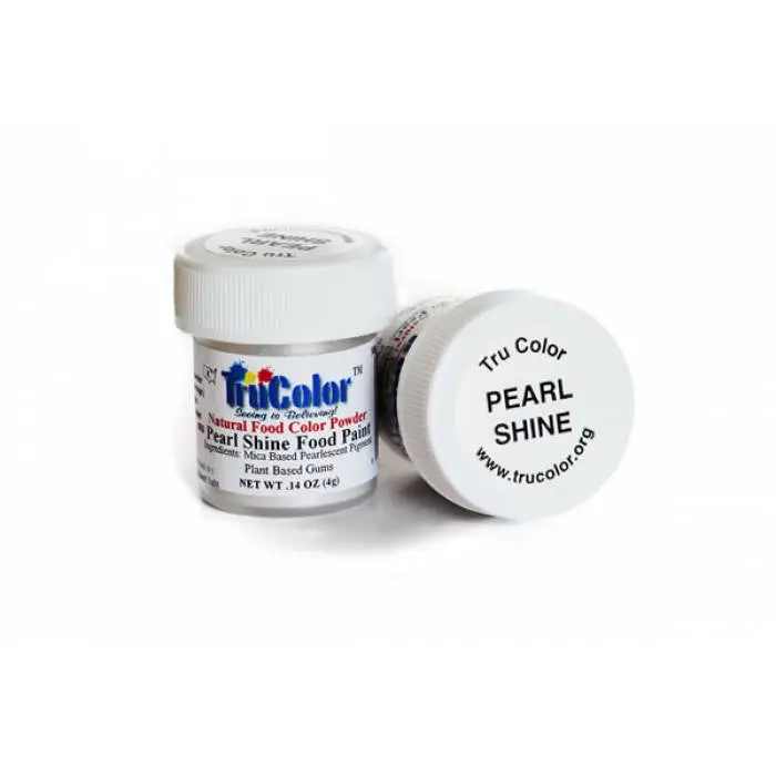 Trucolor Pearl Shine Food Paint Powder – 0.21 Oz (6G) Metallic Luster 1