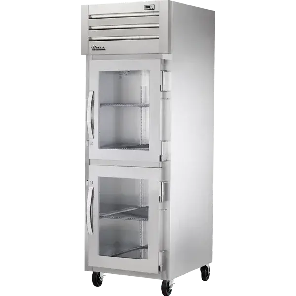 True Str1F-2Hg-Hc Spec Series Reach-In Freezer – 28" Dual-Glass-Half-Door Commercial Unit 1