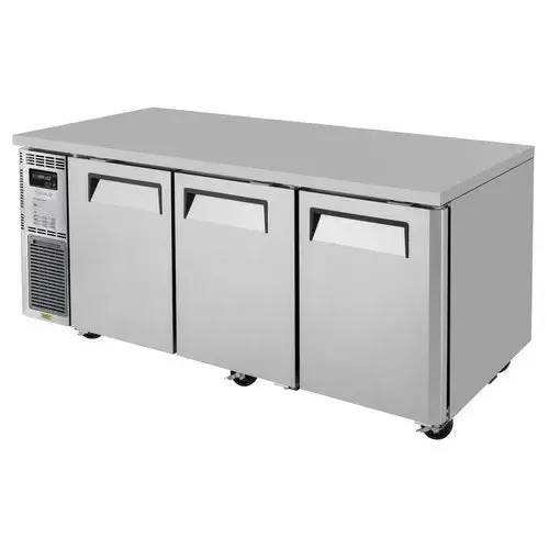 Turbo Air Jur-72-N6 J Series Triple-Section Undercounter Refrigerator – 70.875" Wide, 27.1" Deep 1