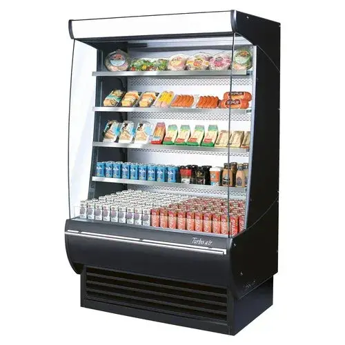 Turbo Air Tom-48Dxb-N Extra-Deep Vertical Open Display Refrigerator – 23.2 Cu. Ft., 48" Wide 1