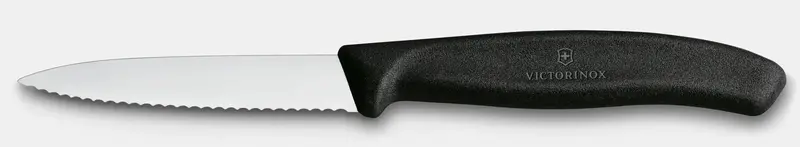 Victorinox Swiss Classic 3.25-Inch Black Serrated Paring Knife – Compact & Precise 1