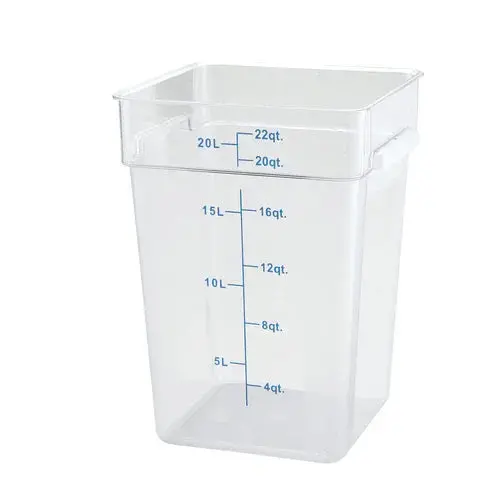Winco Pcsc-22C Square Stackable Storage Container – 22-Quart Polycarbonate 1